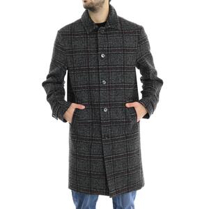 CAPPOTTO CHECK NERO